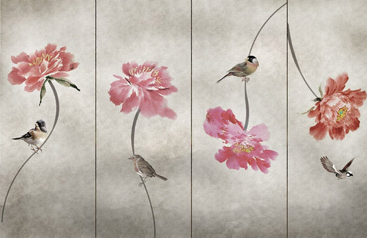 Pink Peony Wall Murals