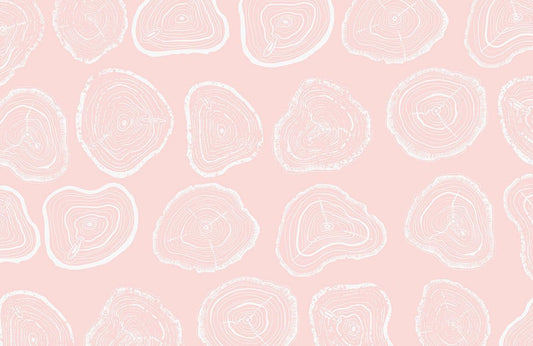 Pink Growth Ring Wall Murals