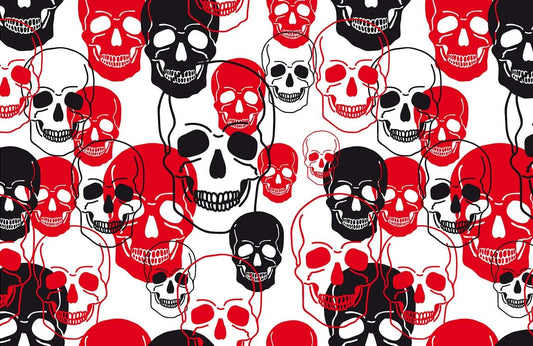 Skeleton Head Wall Murals