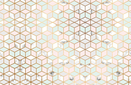 Regular Geometric Marble Wall Murals