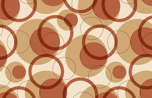 Retro Circles Wall Murals