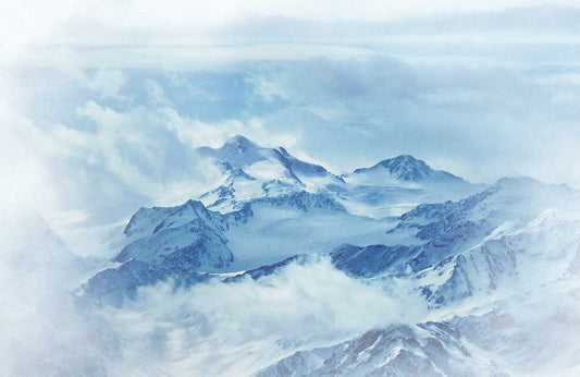 Foggy Mountain Wall Murals