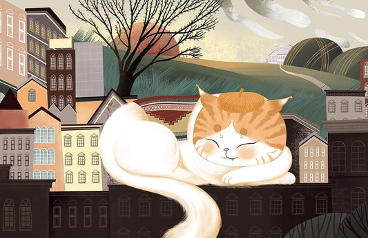 Sleeping Cat Wall Murals
