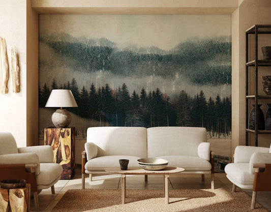 Snowy Forest Wall Murals
