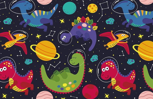 Space Dinosaur Wall Murals
