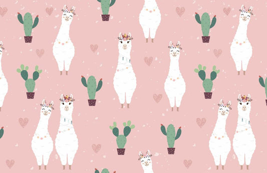 Sweet Alpaca Wall Murals