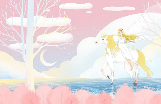 Unicorn & Princess Wall Murals