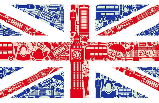 Union Jack Montage Wall Murals