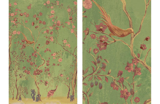 Birds on Branches Wall Murals