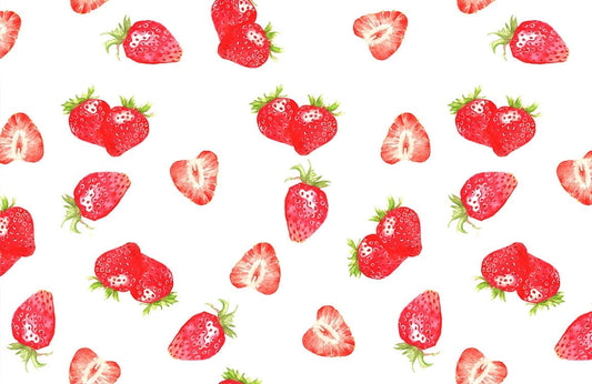 Slice Strawberry Wall Murals