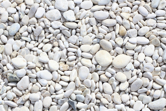 White Pebbles Wall Murals