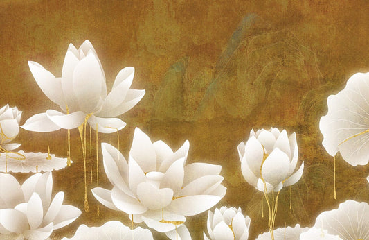 White Pond Lily Wall Murals