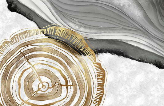 Abstract Annual Ring Wall Murals