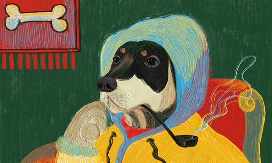 Mr Smoking Dog Wall Murals