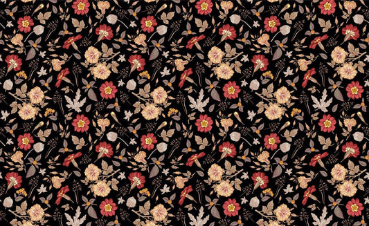 Autumn Leaves & Flowers Wall Murals