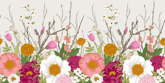 Colourful Blooming Floor Wall Murals
