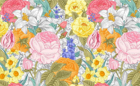 Colourful Tulip Yard Wall Murals