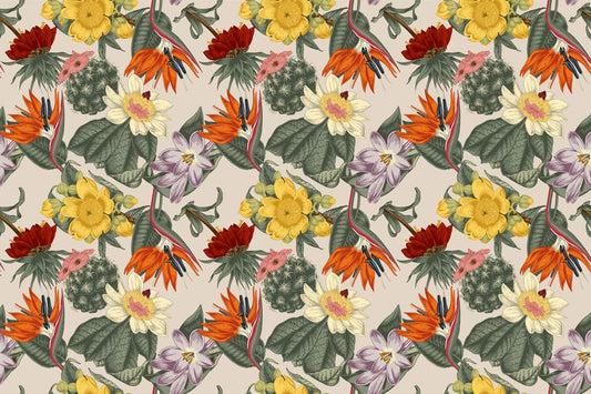 Colourful Wild Bouquets Wall Murals