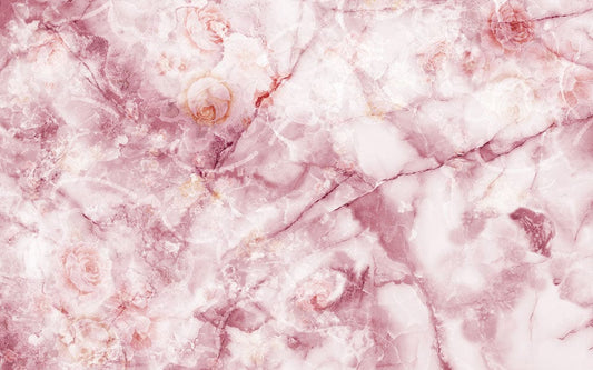 Cracked Rose Pink Crystal Wall Murals