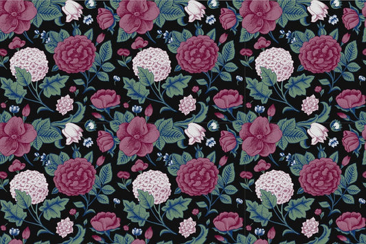 Dark Hydrangea Bouquets Wall Murals