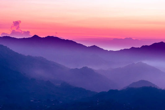 Dreamy Purple Mountains Wall Murals