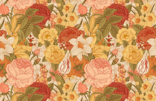 Flowers in Tight Clusters Wall Murals