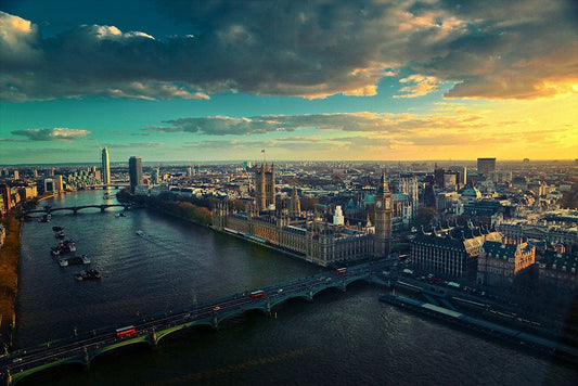 London at Daybreak Wall Murals