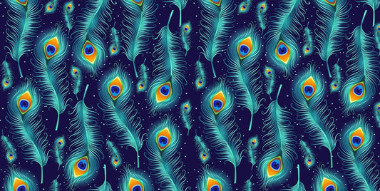 Shining Peacock Feather Wall Murals