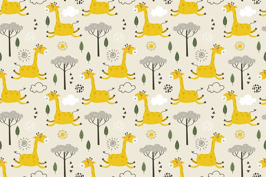 Happy Giraffe Wall Murals