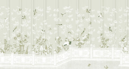 Vintage Garden Scenery Wall Murals