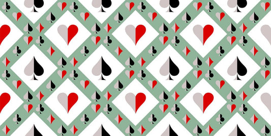 Rhombic Poker Wall Murals