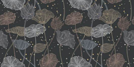 Jellyfish Flower Wall Murals