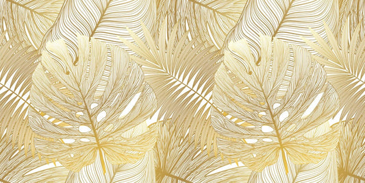 Golden Leaves Wall Murals