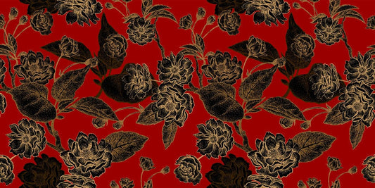 Gilt Blossom Wall Murals