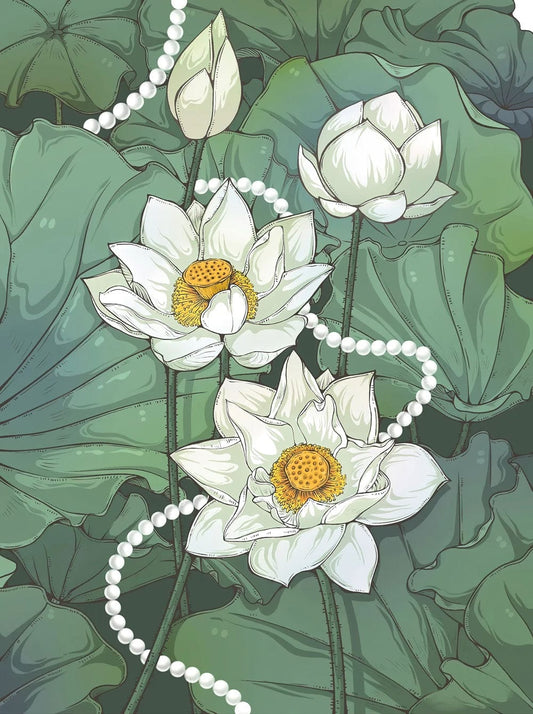 Lotus with Jewellery Wall Murals