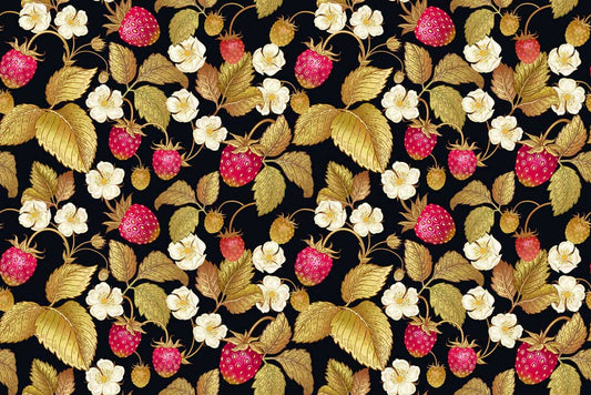 Gilt strawberry Wall Murals