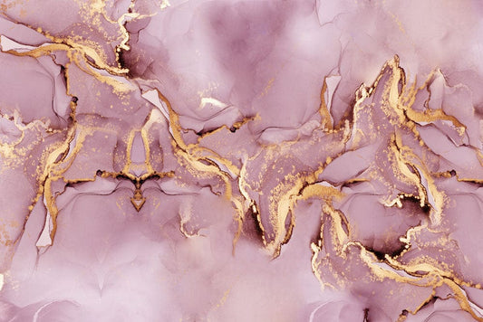 Gold Pink Marble Wall Murals