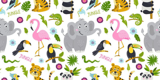 Animal In Jungle Wall Murals