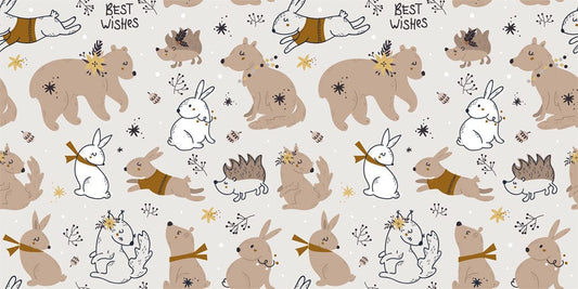 Rabbit Friends Wall Murals