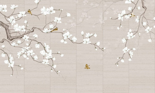 Pure Magnolia Blossom Wall Murals