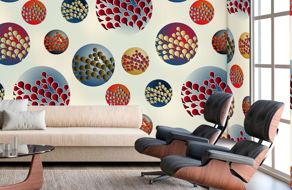 Abstract Circles Wall Murals