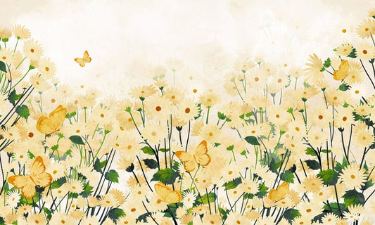 Dense Dasiy Bush Wall Murals