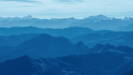 Hazy Blue Mountains Wall Murals