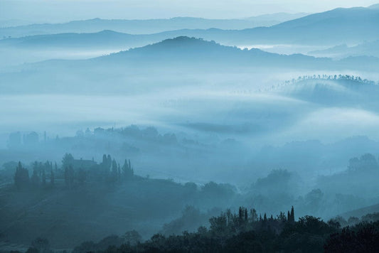 Hazy Rolling Mountains Wall Murals