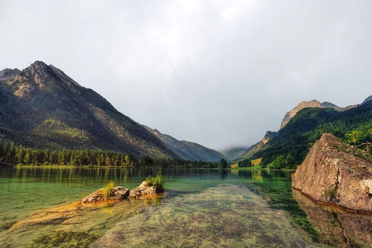 Mountains in Lake Wall Murals