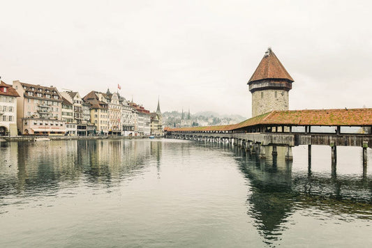 Town on the Water Wall Murals