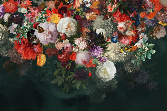 Vivid Flowers in Water Wall Murals
