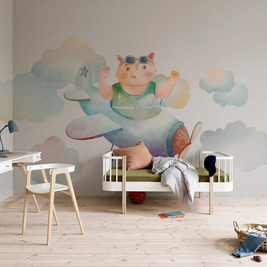 Fox Pilot Wall Murals