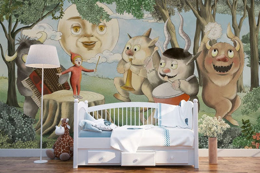 Musician Monsters Wall Murals