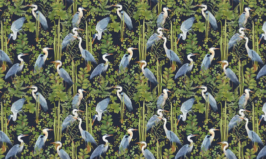 Jungle Herons Wall Murals II